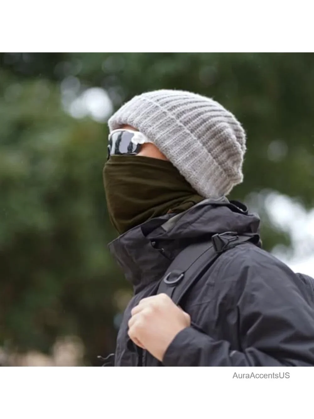 Merino Wool Neck Gaiter Multi-use Face Mask Scarf Ski Winter